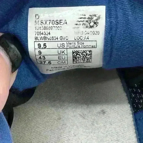 New Balance Fresh Foam X-70 Blue & Red Athletic Sneaker Men's Size 9.5 - Picture 10 of 11